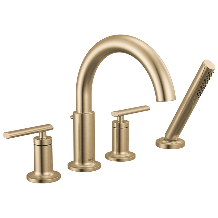 Delta Altado T4742 Roman Tub Trim with Hand Shower - Champagne Bronze