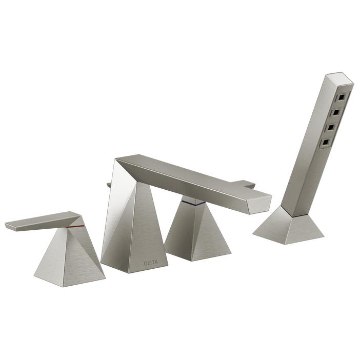 Delta Trillian: Two-Handle Roman Tub Trim with Hand Shower