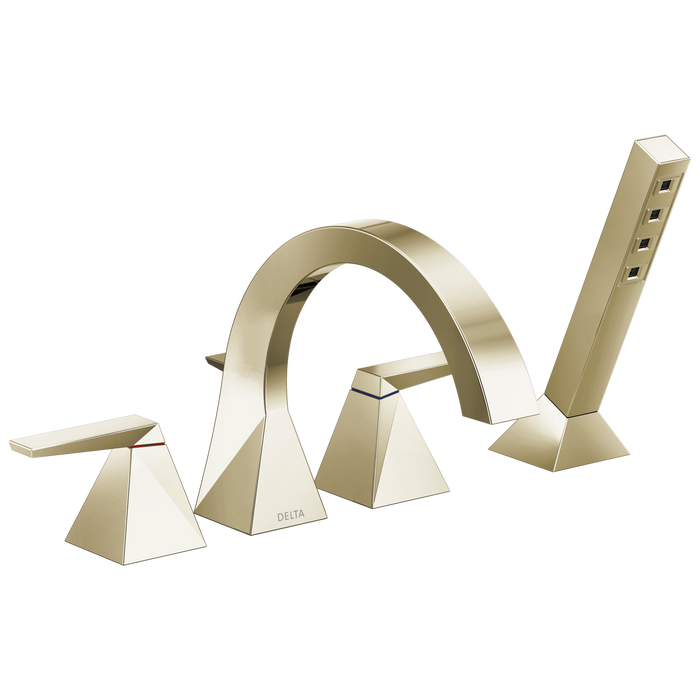 Delta Trillian: Two-Handle Roman Tub Trim with Hand Shower