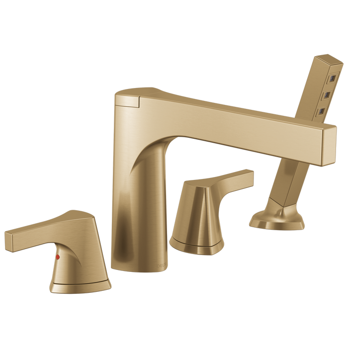 4-hole Roman Tub with Handshower Trim