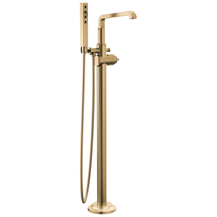 Delta Tetra: Floor Mount Tub Filler Trim