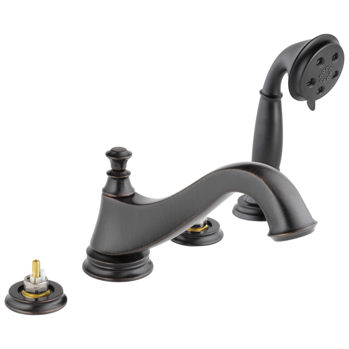 Delta T4795-LHP Cassidy Roman Tub Trim with Hand Shower - Low Arc Spout - Less Handles