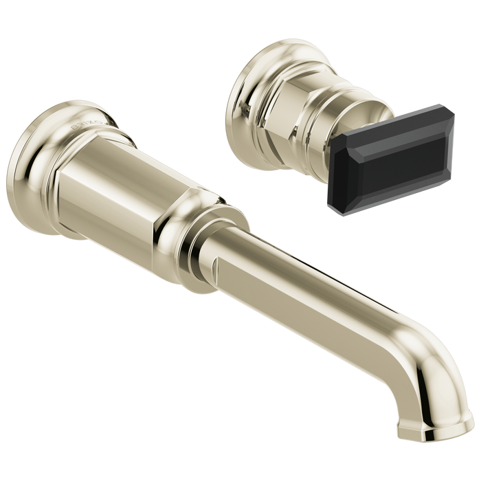 Brizo Invari T65776LF Two-Hole, Single-Handle Wall Mount Lavatory Faucet - Less Handle 1.2 GPM - Polished Nickel