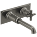 Brizo Invari T65776LF Two-Hole, Single-Handle Wall Mount Lavatory Faucet - Less Handle 1.2 GPM - Luxe Steel
