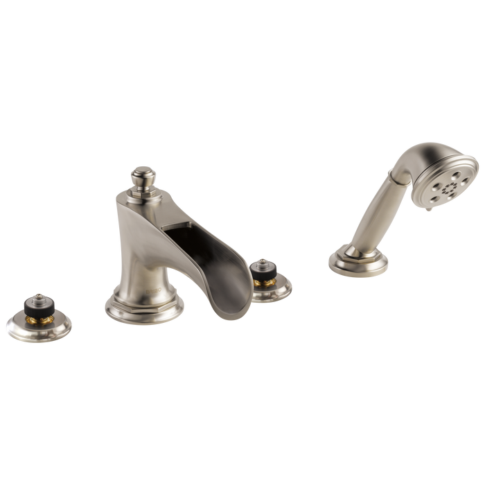 Brizo Brizo Rook: Roman Tub Trim with Hand Shower - Less Handles