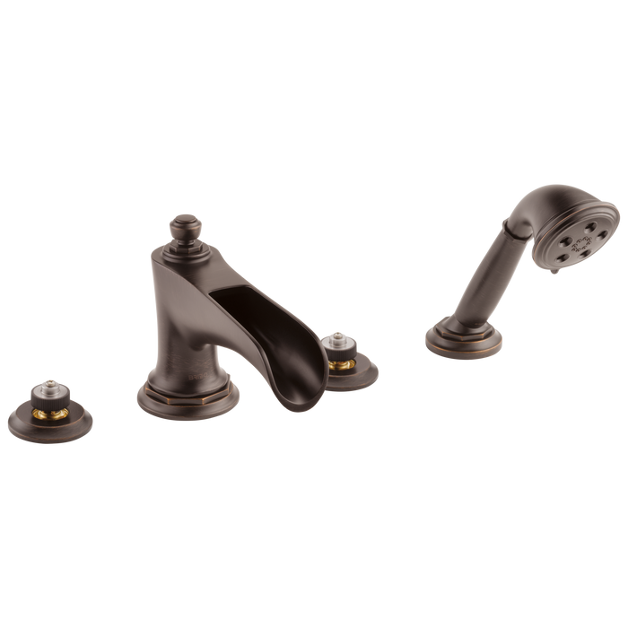 Brizo Brizo Rook: Roman Tub Trim with Hand Shower - Less Handles