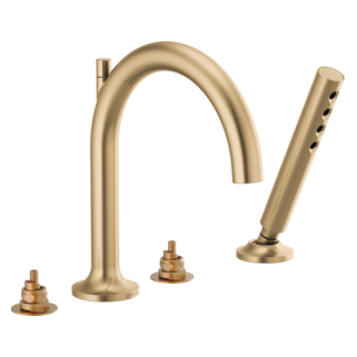 Brizo Odin: Roman Tub Faucet with Handshower - Less Handles