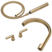 Brizo Roccesco T703111 Two-Handle Tub Filler Trim Kit with Bent Lever Handles - Luxe Gold