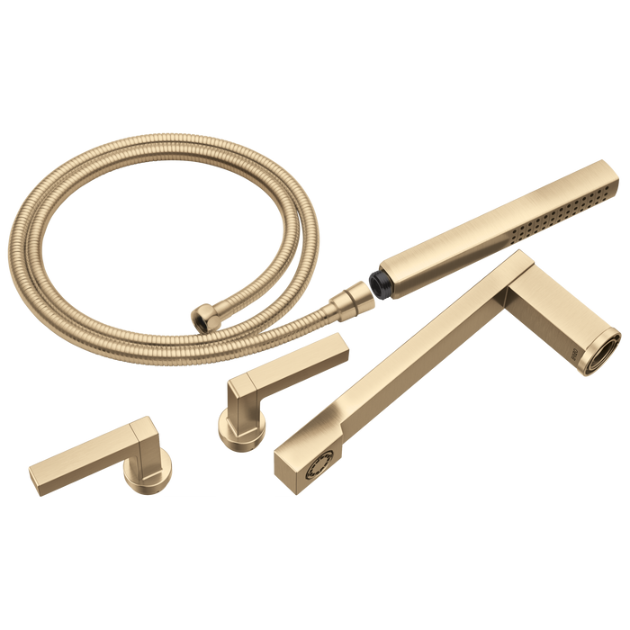 Two-Handle Wall Mount Tub Filler Lever Handle Kit