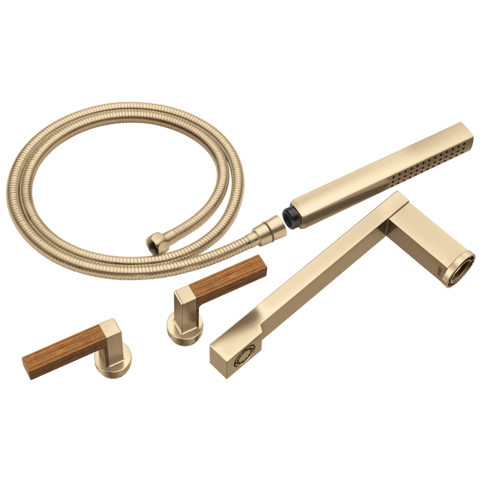 Two-Handle Wall Mount Tub Filler Lever Handle Kit