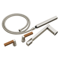 Luxe Nickel / Teak Wood