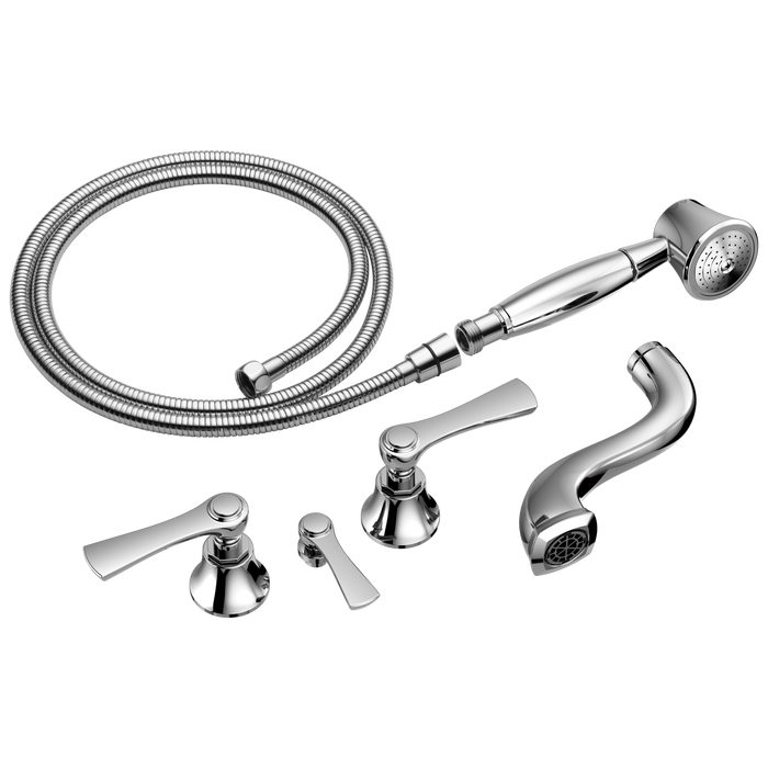 Two-Handle Tub Filler Trim Kit with Lever Handles