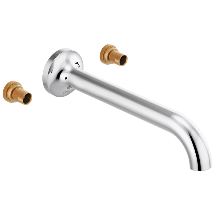 Brizo Odin: Two-Handle Wall Mount Tub Filler - Less Handles