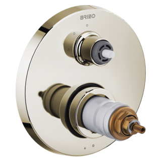 Brizo Litze: TempAssure Thermostatic Valve with 3-Function Diverter Trim - Less Handles