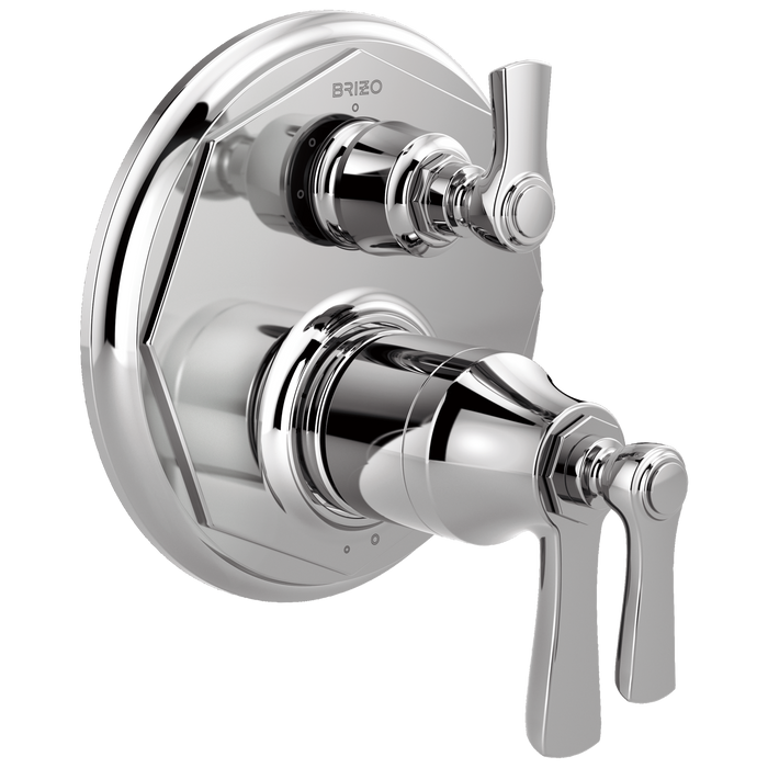 Brizo Brizo Rook: TempAssure Thermostatic Valve with 3-Function Diverter Trim