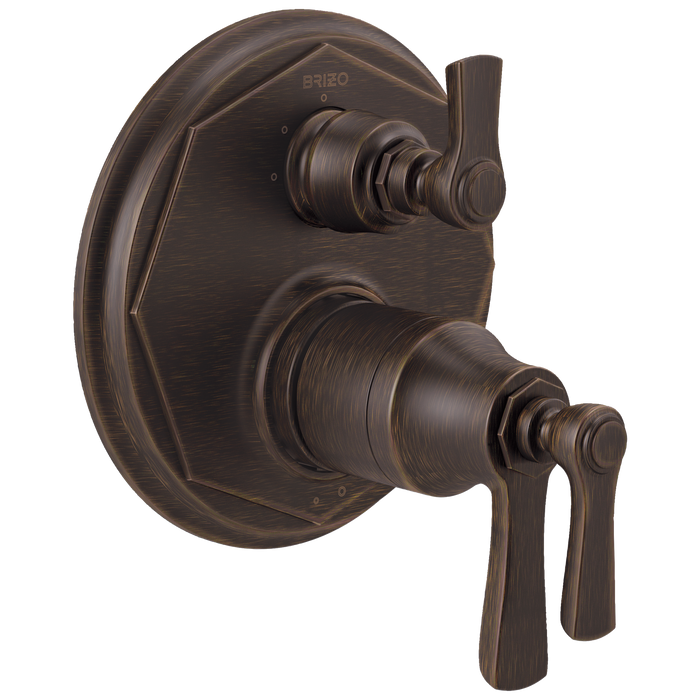 Brizo Brizo Rook: TempAssure Thermostatic Valve with 3-Function Diverter Trim
