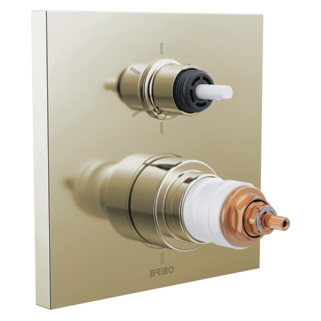 Brizo Frank Lloyd Wright T75622 TempAssure Thermostatic Valve with 6-Function Integrated Diverter Trim - Less Handles