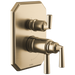 Brizo Beauclere T75665 TempAssure Thermostatic Valve with Integrated 6-Function Diverter Trim - Luxe Gold