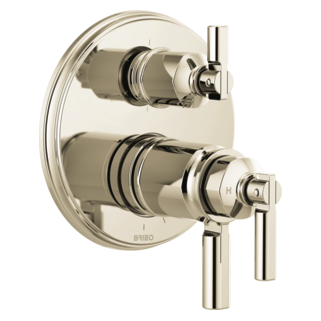 Brizo Invari: Tempassure Thermostatic Valve With Integrated 6-Function Diverter Trim