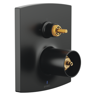 Brizo Kintsu: Pressure Balance Valve Trim with Integrated 3-Function Diverter Trim - Less Handles