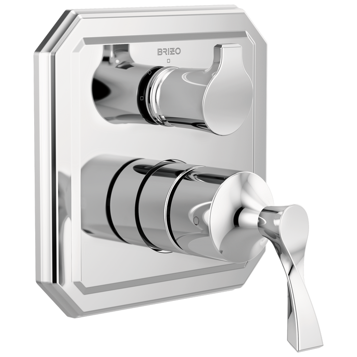 Brizo Brizo Virage: Pressure Balance Valve with Integrated 3-Function Diverter Trim