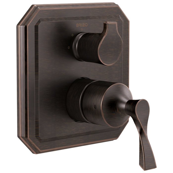 Brizo Brizo Virage: Pressure Balance Valve with Integrated 3-Function Diverter Trim