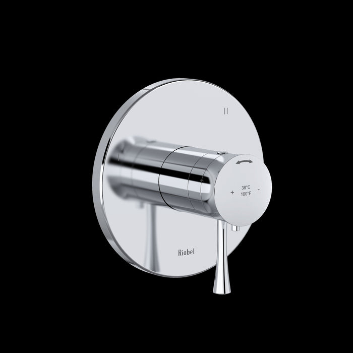 Riobel TEDTM47 Edge 1/2" Therm & Pressure Balance Trim with 3 Functions