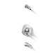 KOHLER K-TLS35944-4 Buckley Rite-Temp bath and shower trim kit with push-button diverter, without showerhead