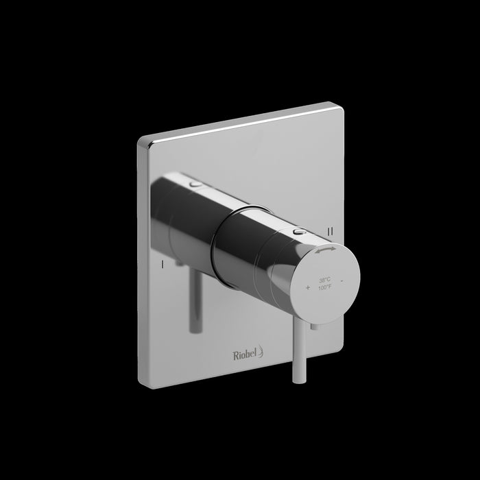 Riobel TPATQ44 Pallace 1/2" Therm & Pressure Balance Trim with 2 Functions