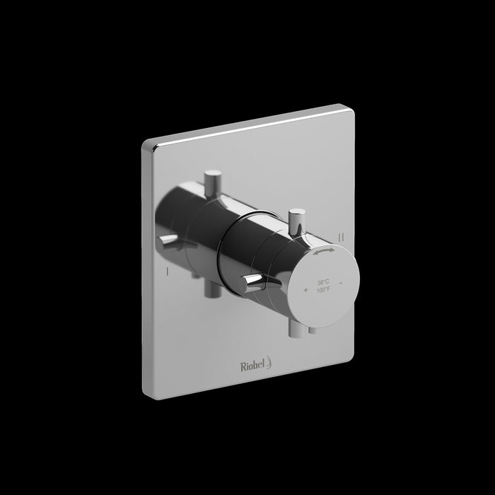 Riobel TPATQ44 Pallace 1/2" Therm & Pressure Balance Trim with 2 Functions