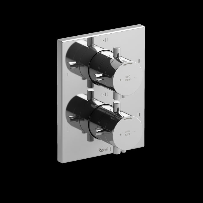Riobel TPATQ46 Pallace 3/4" Therm & Pressure Balance Trim with 6 Functions