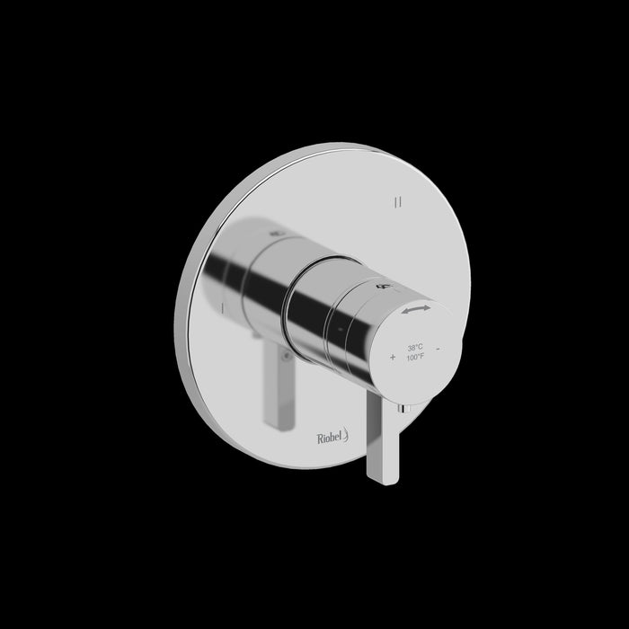 Riobel TPXTM47 Paradox 1/2" Therm & Pressure Balance Trim with 3 Functions