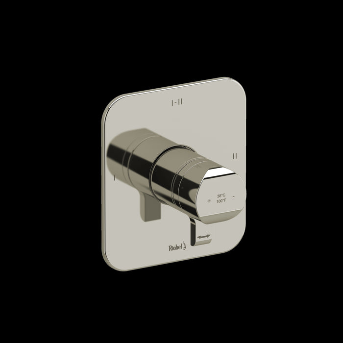 Riobel TSA23 Salomé 1/2" Therm & Pressure Balance Trim with 3 Functions