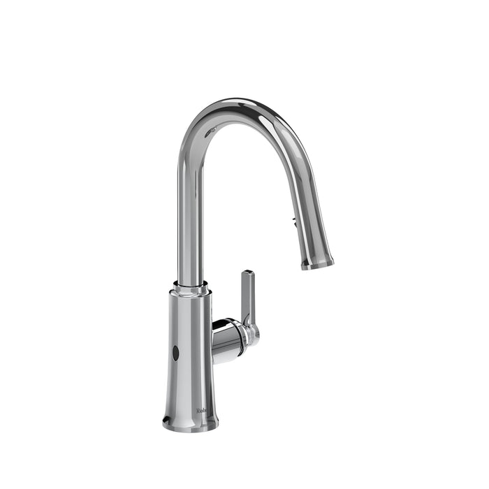 Riobel TTRD111 Trattoria Pull-Down Touchless Kitchen Faucet with C-Spout