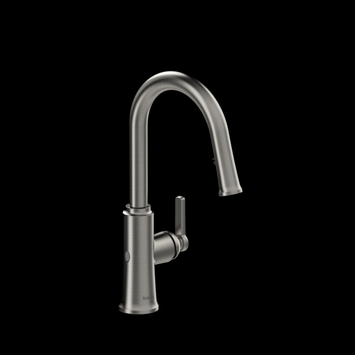 Riobel TTRD111 Trattoria Pull-Down Touchless Kitchen Faucet with C-Spout