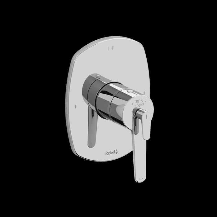 Riobel TVY23 Venty 1/2" Therm & Pressure Balance Trim with 3 Functions