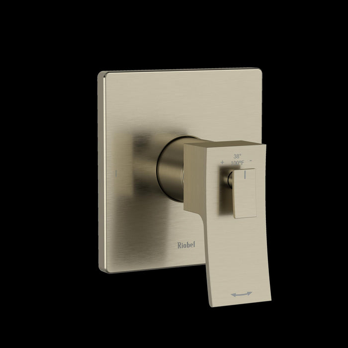 Riobel TZOTQ44 Zendo 1/2" Therm & Pressure Balance Trim with 2 Functions