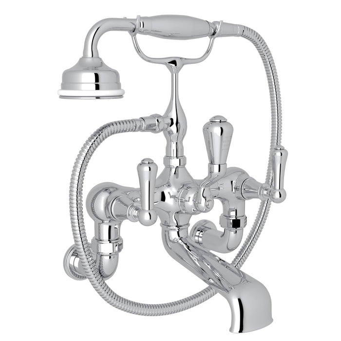 Perrin & Rowe U.3006 Georgian Era Exposed Wall Mount Tub Filler