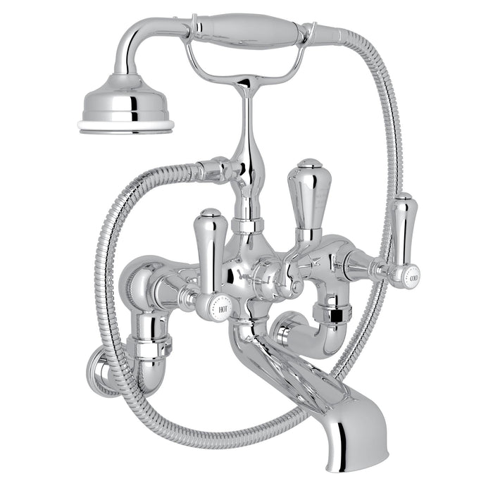 Perrin & Rowe U.3006 Georgian Era Exposed Wall Mount Tub Filler