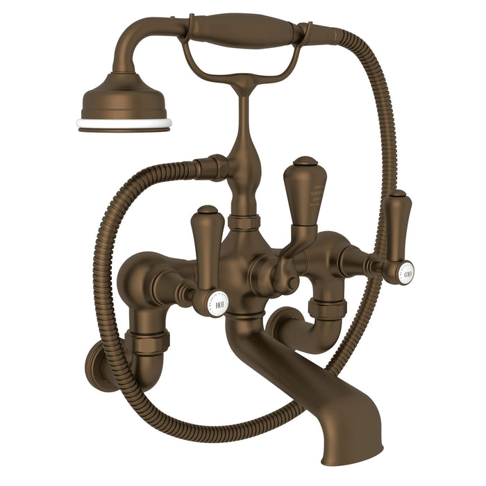 Perrin & Rowe U.3006 Georgian Era Exposed Wall Mount Tub Filler