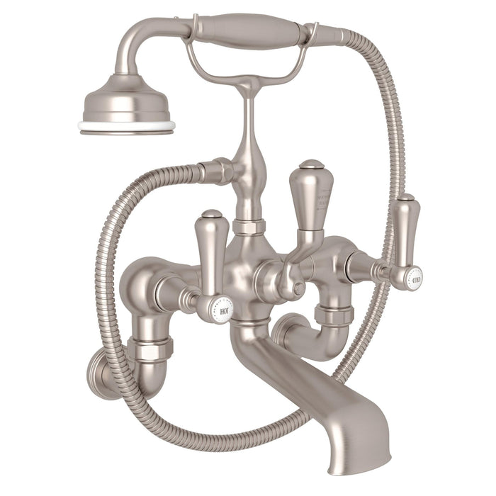 Perrin & Rowe U.3006 Georgian Era Exposed Wall Mount Tub Filler