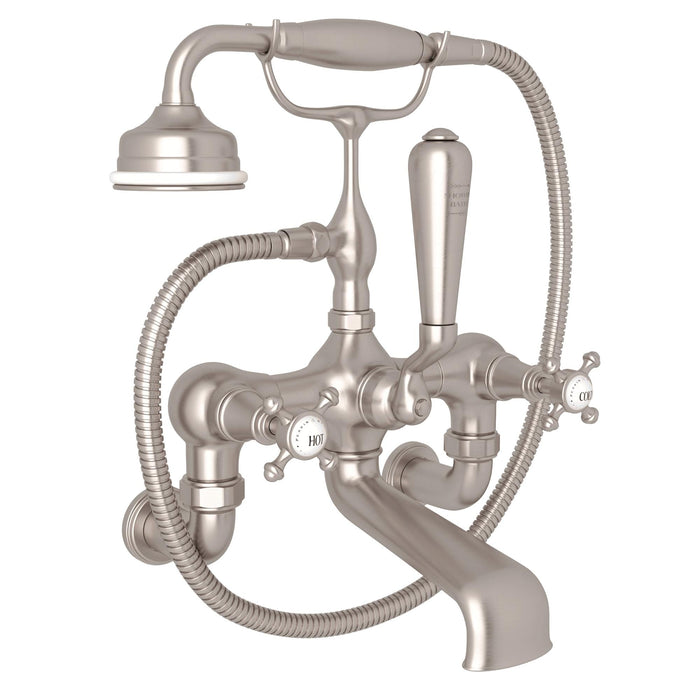 Perrin & Rowe U.3007 Georgian Era Exposed Wall Mount Tub Filler
