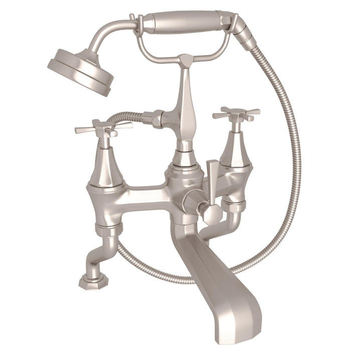 Perrin & Rowe U.3101 Deco Exposed Deck Mount Tub Filler