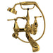 Perrin & Rowe U.3110 Deco Exposed Wall Mount Tub Filler