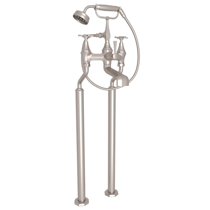 Perrin & Rowe U.3121 Deco Floor Mount Tub Filler