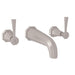 Perrin & Rowe U.3170 Deco Wall Mount Lavatory Faucet