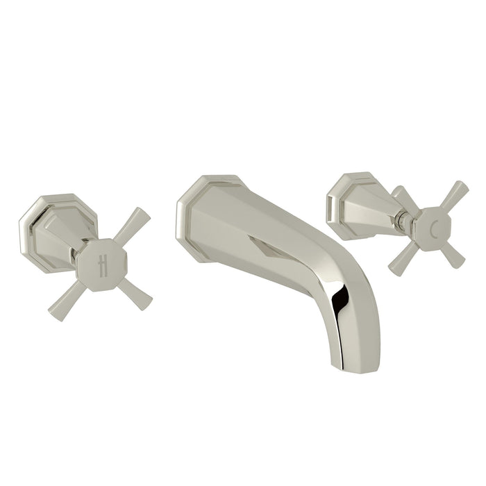 Perrin & Rowe U.3171 Deco Wall Mount Lavatory Faucet