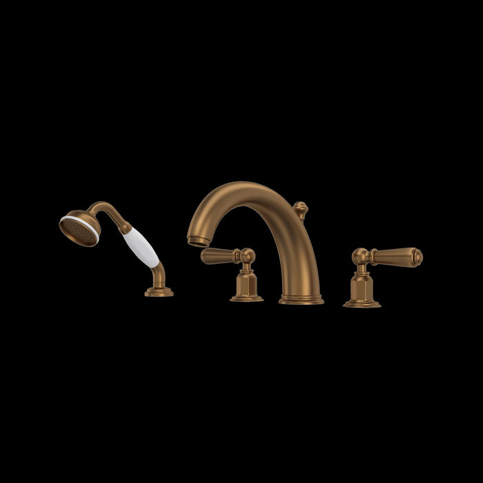 Perrin & Rowe U.3248 Edwardian 4-Hole Deck Mount Tub Filler