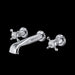 Perrin & Rowe U.3561 Edwardian Wall Mount Lavatory Faucet With U-Spout