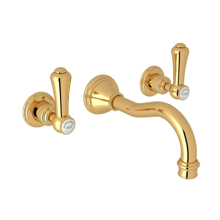 Perrin & Rowe U.3793 Georgian Era Wall Mount Lavatory Faucet
